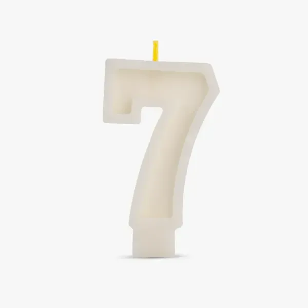 Свещ за торта 7 соев - 1