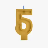 Свещ за торта 5 пчелен - 1